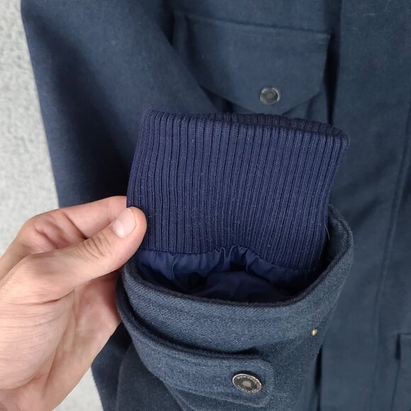 Merrell Jacket Mens Large Opti Warm Parka Coat Hooded Full Zip Blue - Picture 8 of 16